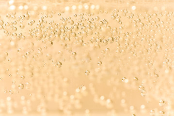 The bubbles in soda water as a texture.