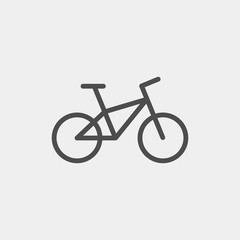 Bicycle flat vector icon
