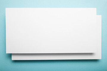 Obraz premium Two blank Invitation Mockup, Dl flyer.