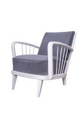 white-gray armchair