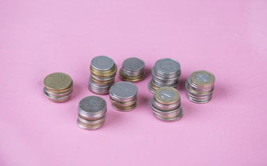 money on a wooden background