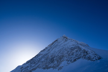 Fototapeta na wymiar Winter landscape in the Hintertux, Austria