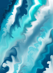 Beautiful, ocean waves artistic, background