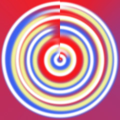 Target circle, target board raster Artistic Illustration in bright colors