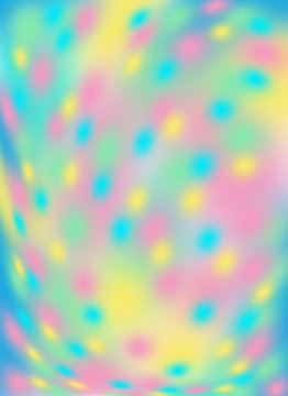 Beautiful, abstract, rainbow dots, blurred background