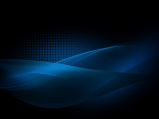 Flowing Wave Technology Digital Cyber Background