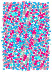 Bright, retro background with bright dots