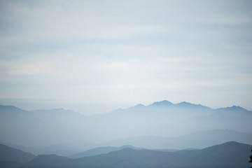 Naklejka premium Hiking from moisture to cloud in Gayasan National Park, South Korea