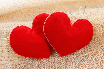 Heart shape from felt.
