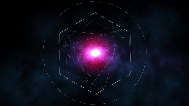 Stars Speed of light Introduction. Colorful animation opener.