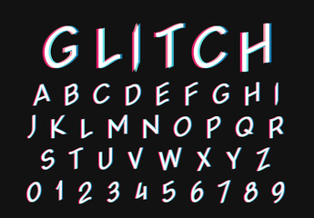 Glitch font