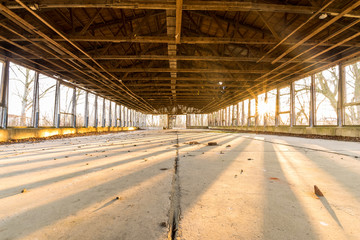 zerst&ouml;rte Lagerhalle Fabrik