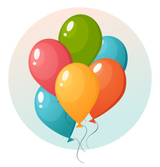 Air balloon in the sky