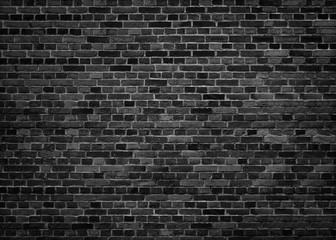 Plakat Background of abstract wall texture. Black and white image.