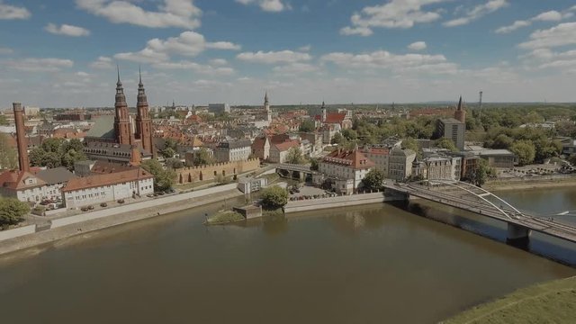 Opole in Poland - Aerial view