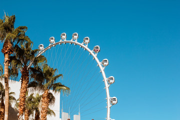 Ferris wheel on clear sky
