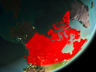 Morning view of Canada