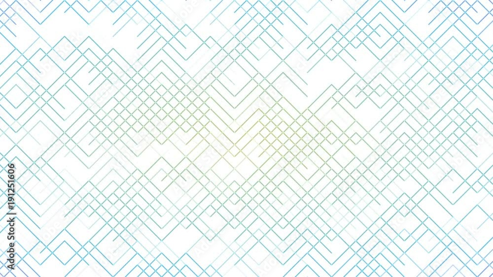 Aufkleber abstract colorful line pattern on white background motion video.shape moving on white.