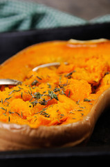 Baked pumpkin with thyme