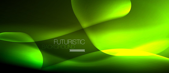 Neon hexagon background