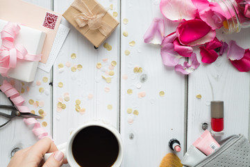 Valentines Flat Lay