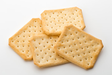 Toast bread isolated on the white background.