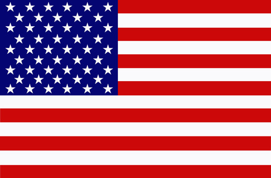 Bright background with flag of the United States of America.