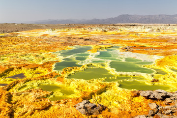  africa  the volcanic depression  of dallol