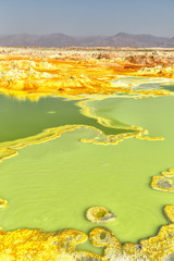  africa  the volcanic depression  of dallol