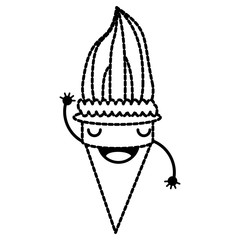 kawaii ice cream icon