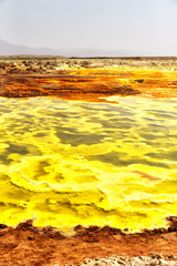  africa  the volcanic depression  of dallol