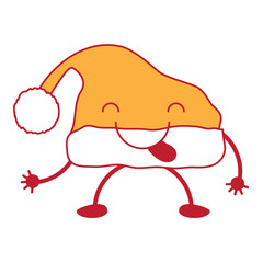 kawaii christmas hat icon