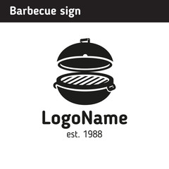 Grill logo in full size, barbecue
