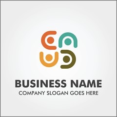 people unity logo icon template