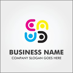 people unity logo icon template