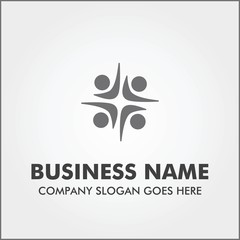 people unity logo icon template