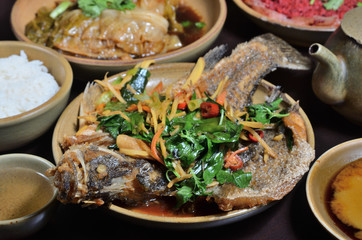 Braised fish in soy sauce  - A Popular Taiwan food      