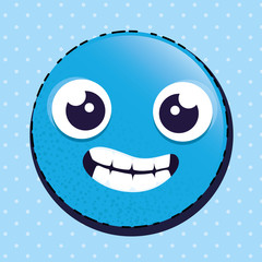 happy emoji emoticon character vector illustration graphic design