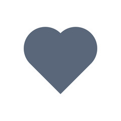 Heart icon isolated on white background. Vector