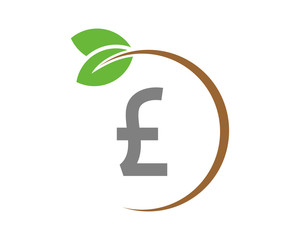 pound sterling plant money currency price finance image vector icon logo symbol