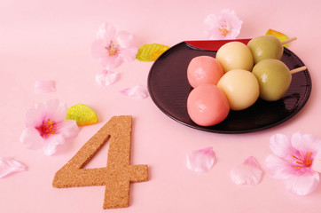 お花見と4月イメージ