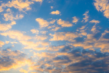 Amazing Evening or Morning Sky,Fantastic Nature and Dramatic bright Sunrise,Sunset Colorful Cloud Background, Dark Cloudy Twilight on Summer Sky,Beauty Dusk sky on sundown
