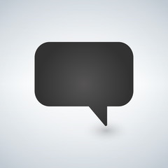 Speech bubble icon, isolated. Flat design. vector illustration.