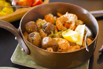 The icelandic dish,SCAMPI(LANGOUSTINE) SAUTE