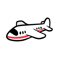 Cartoon Airplane Vector Illustration