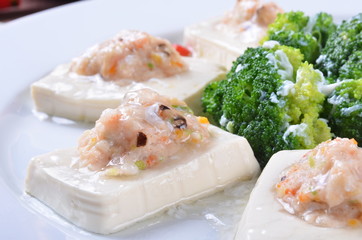 
Chinese food-Meat Stuffed Tofu