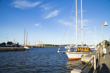 ヘルシンキ北港の風景