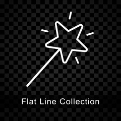 magic wand icon on checkered background