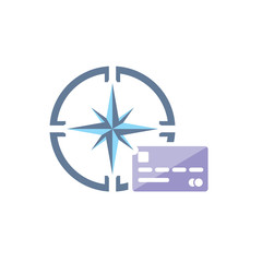 Card Compass Logo Icon Design