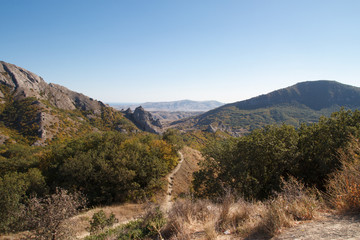 Fototapeta na wymiar Sun valley. Crimea